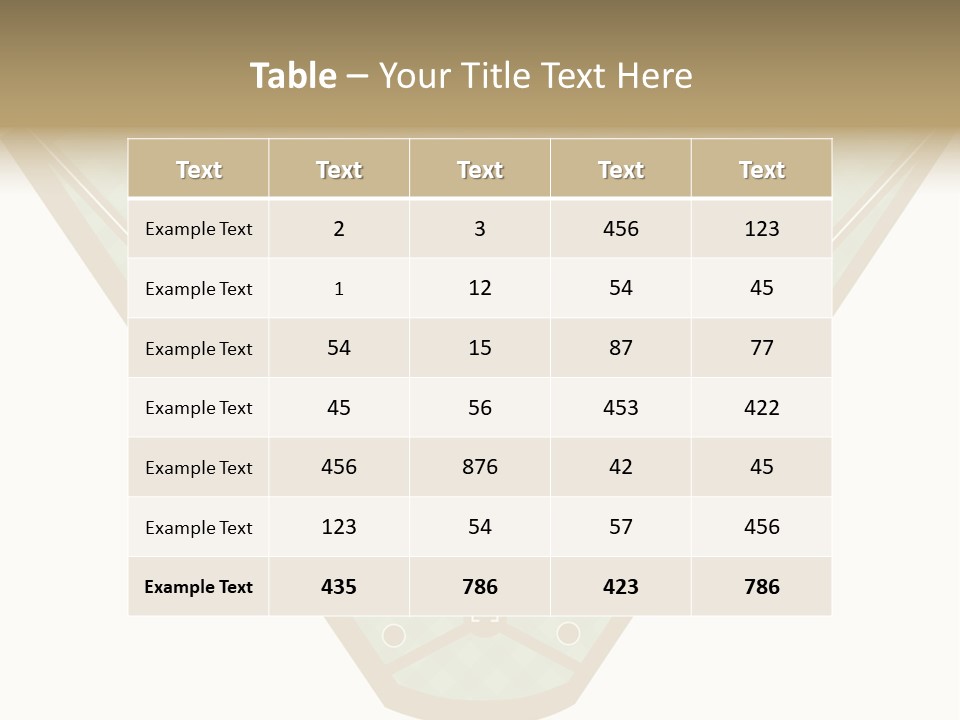 Athletic Park Illustration PowerPoint Template
