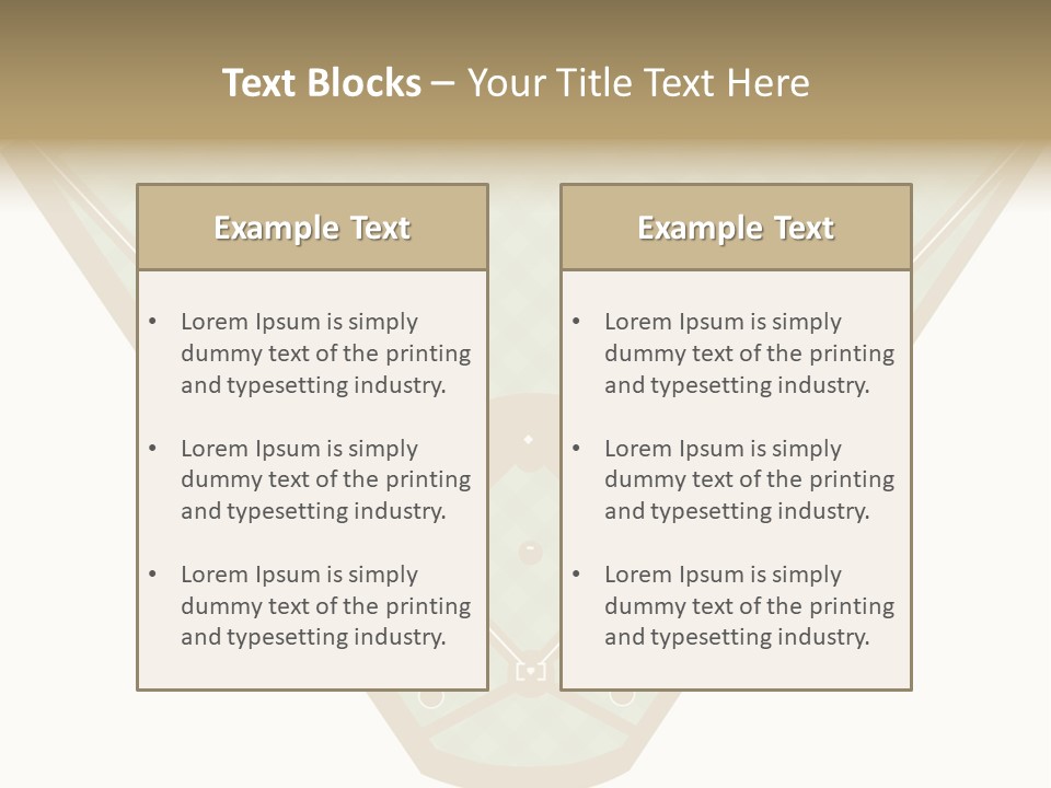 Athletic Park Illustration PowerPoint Template