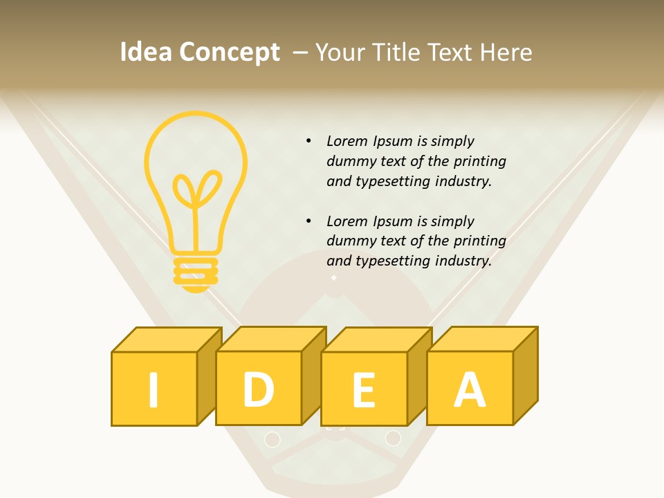 Athletic Park Illustration PowerPoint Template