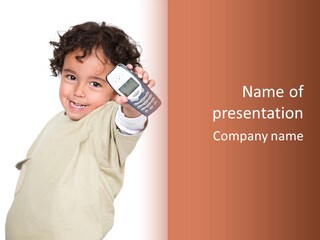 Communication Phone Ask PowerPoint Template