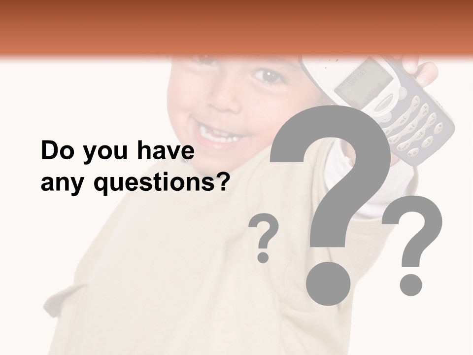 Communication Phone Ask PowerPoint Template