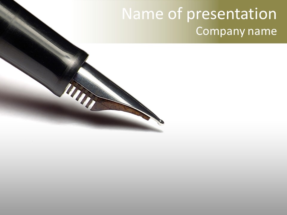 Study Communicate Signature PowerPoint Template