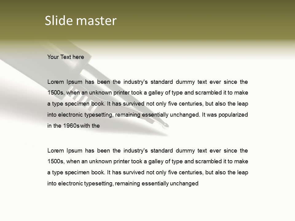 Study Communicate Signature PowerPoint Template