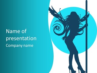 Body Standing Female PowerPoint Template