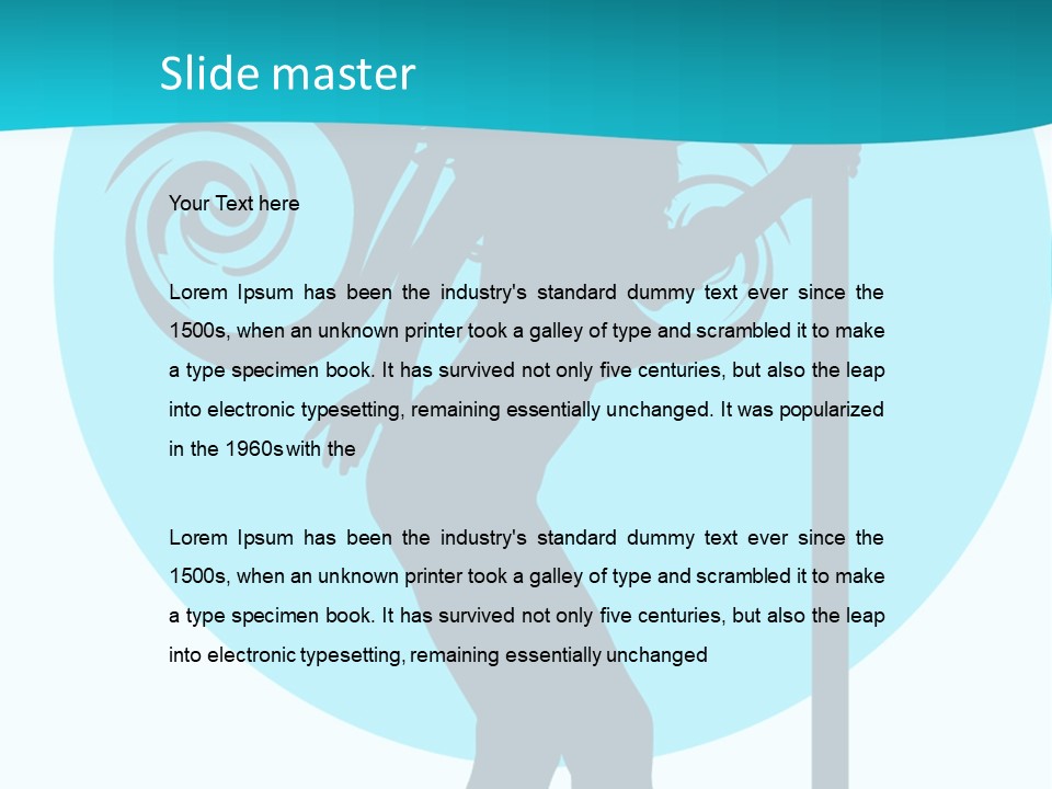 Body Standing Female PowerPoint Template