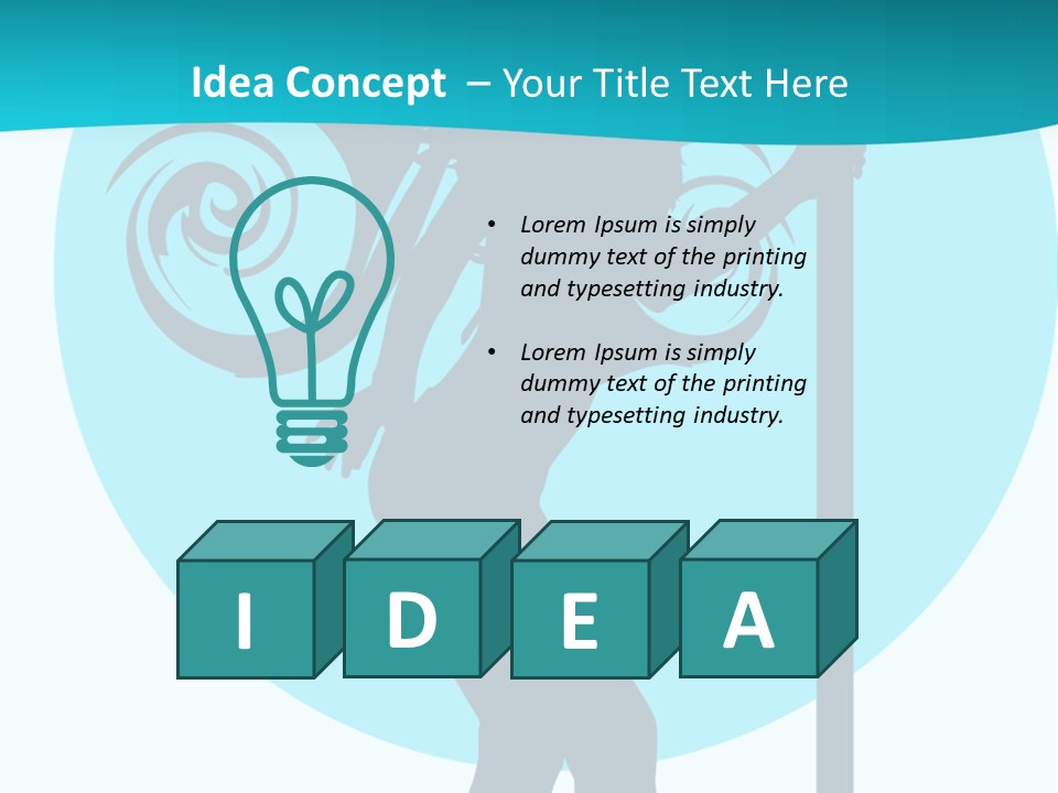 Body Standing Female PowerPoint Template