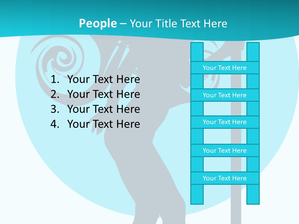 Body Standing Female PowerPoint Template