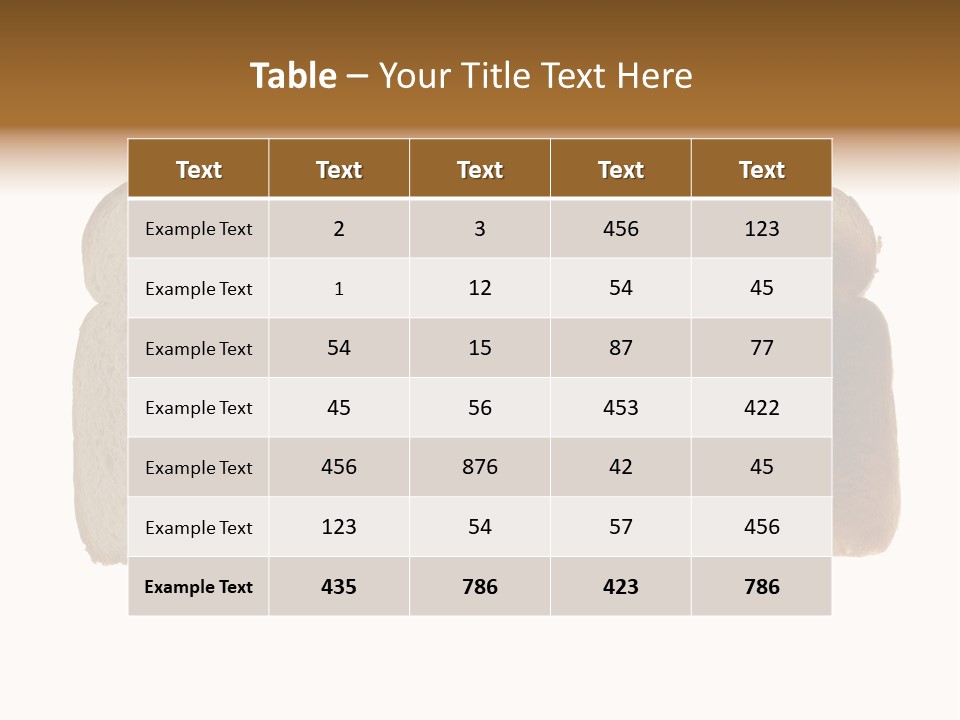 Toast Eat Fiber PowerPoint Template
