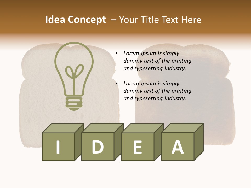 Toast Eat Fiber PowerPoint Template