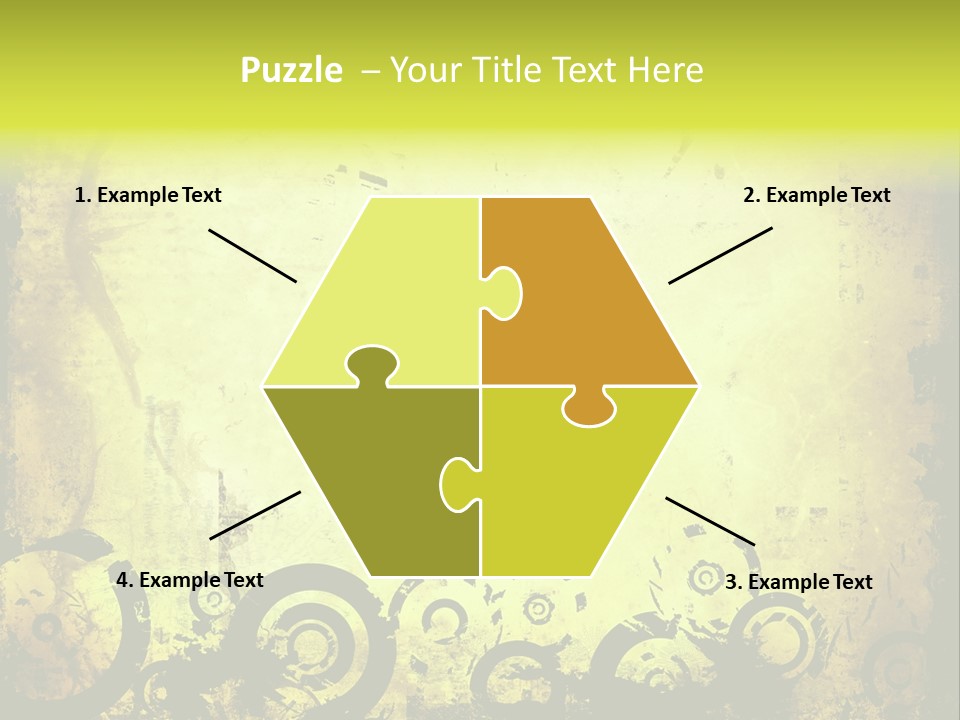 Edges Handled Damaged PowerPoint Template