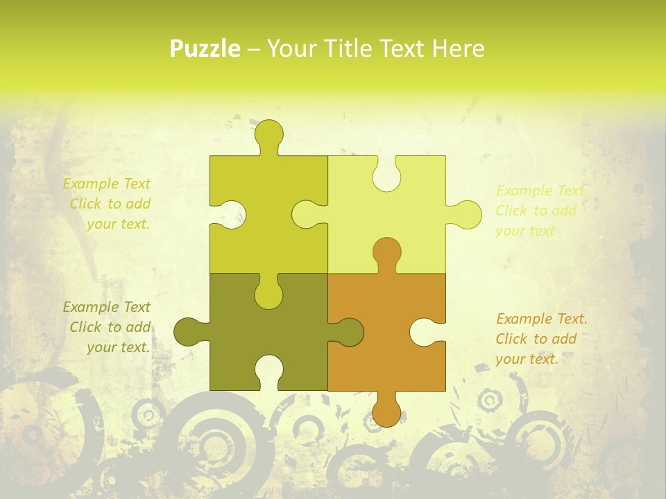 Edges Handled Damaged PowerPoint Template