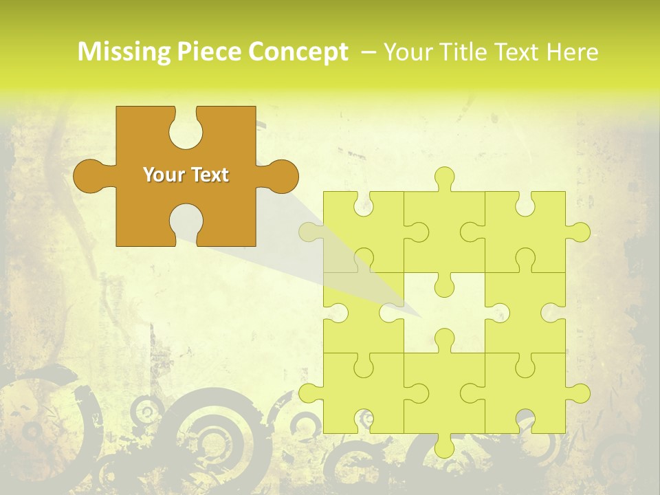 Edges Handled Damaged PowerPoint Template