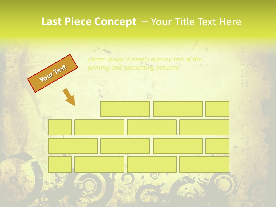 Edges Handled Damaged PowerPoint Template