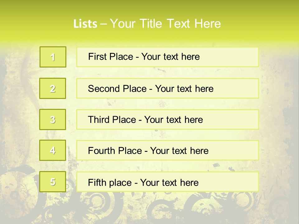 Edges Handled Damaged PowerPoint Template