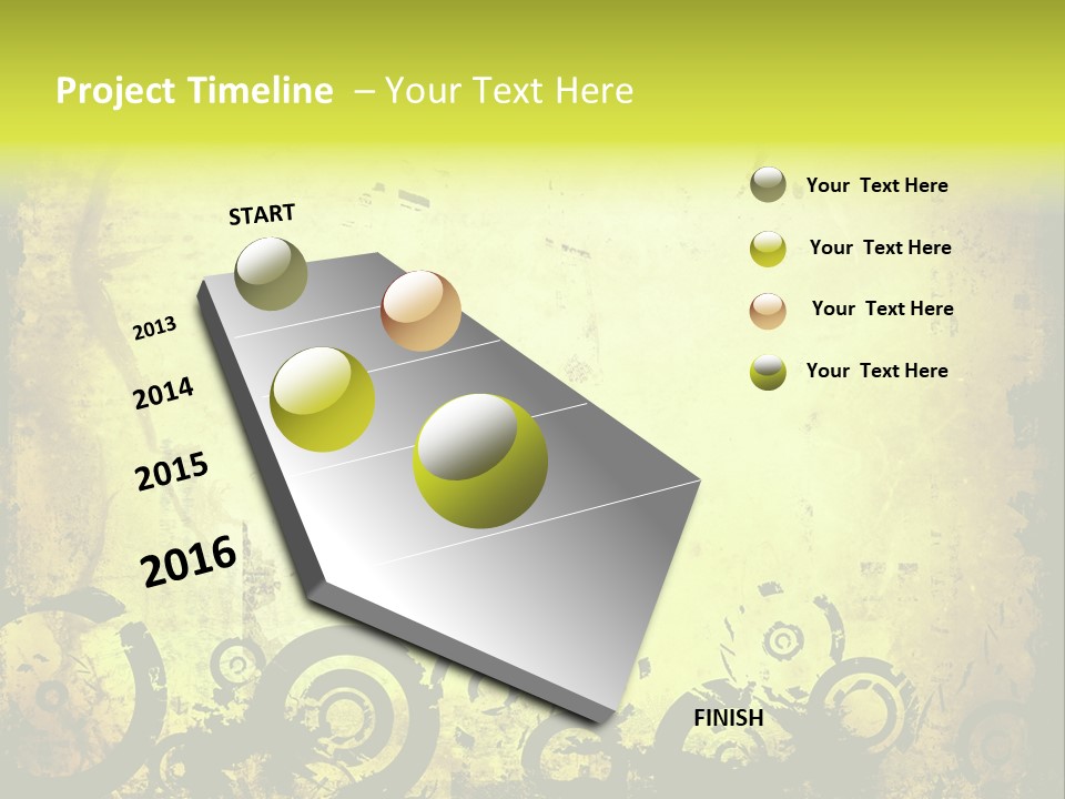 Edges Handled Damaged PowerPoint Template