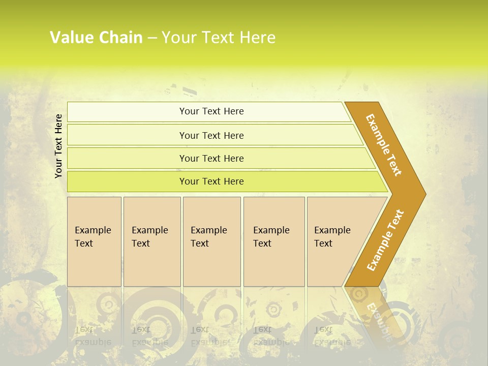 Edges Handled Damaged PowerPoint Template