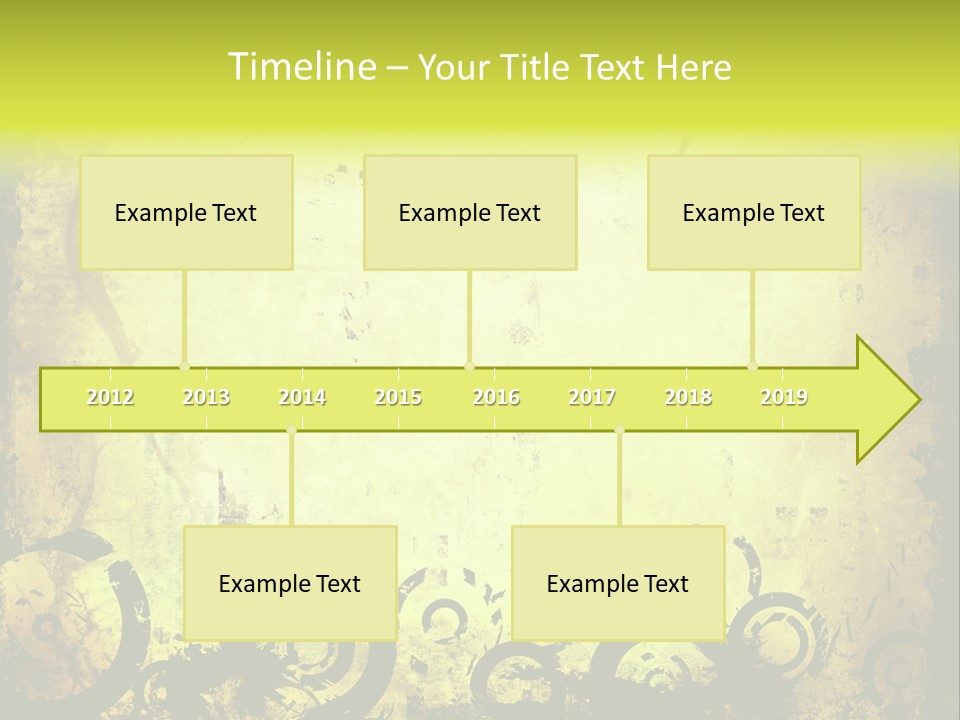 Edges Handled Damaged PowerPoint Template
