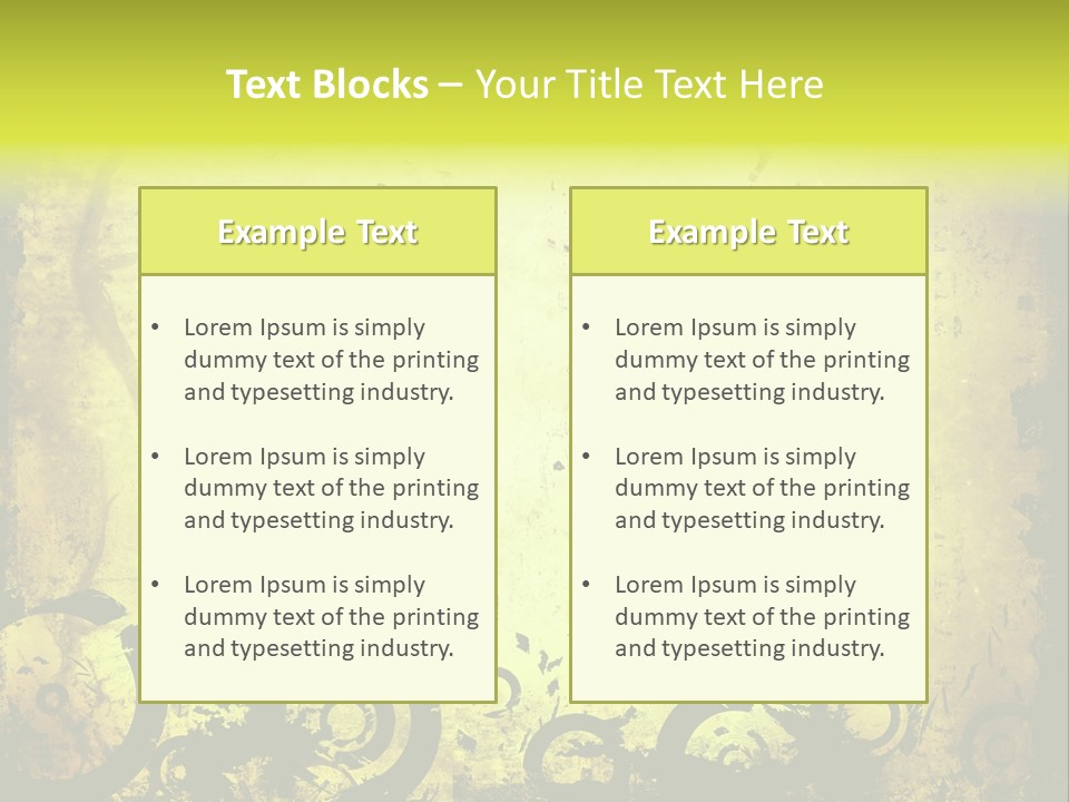Edges Handled Damaged PowerPoint Template