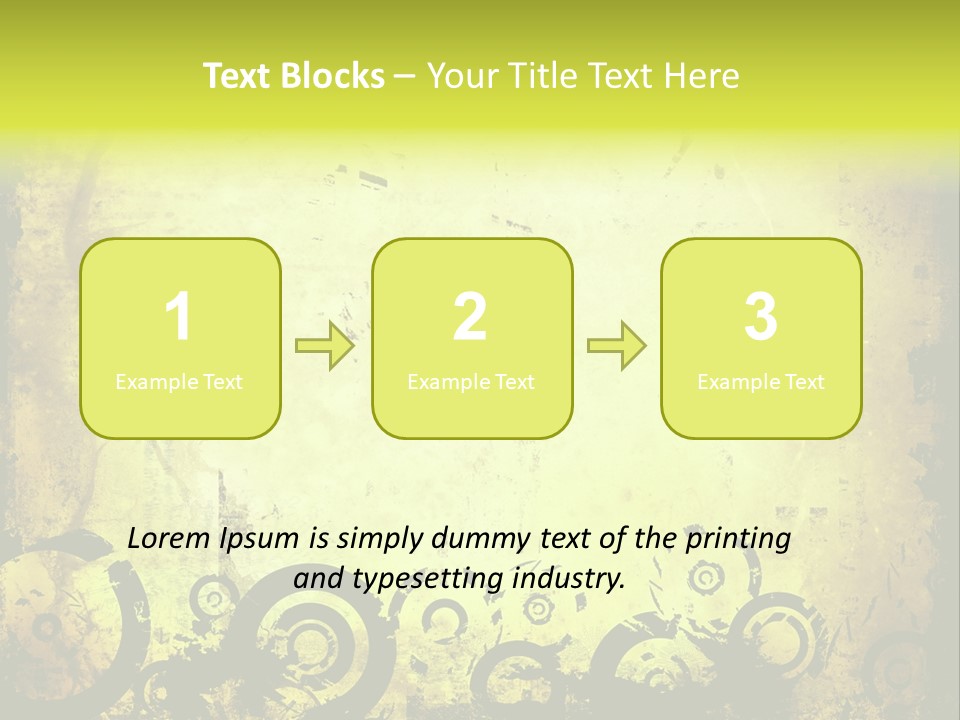 Edges Handled Damaged PowerPoint Template