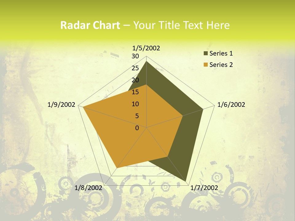 Edges Handled Damaged PowerPoint Template