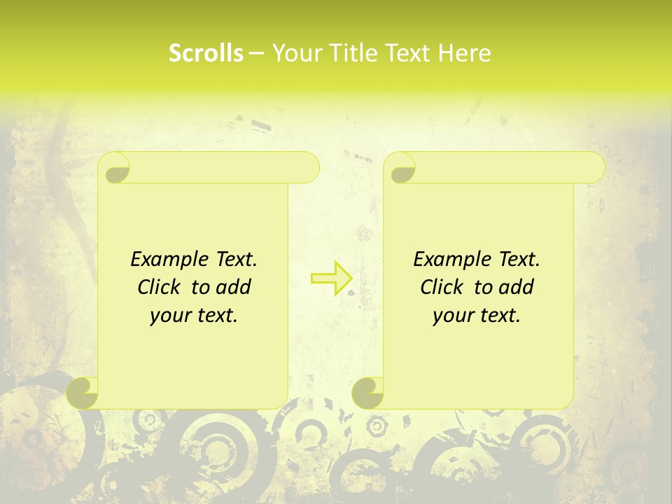 Edges Handled Damaged PowerPoint Template