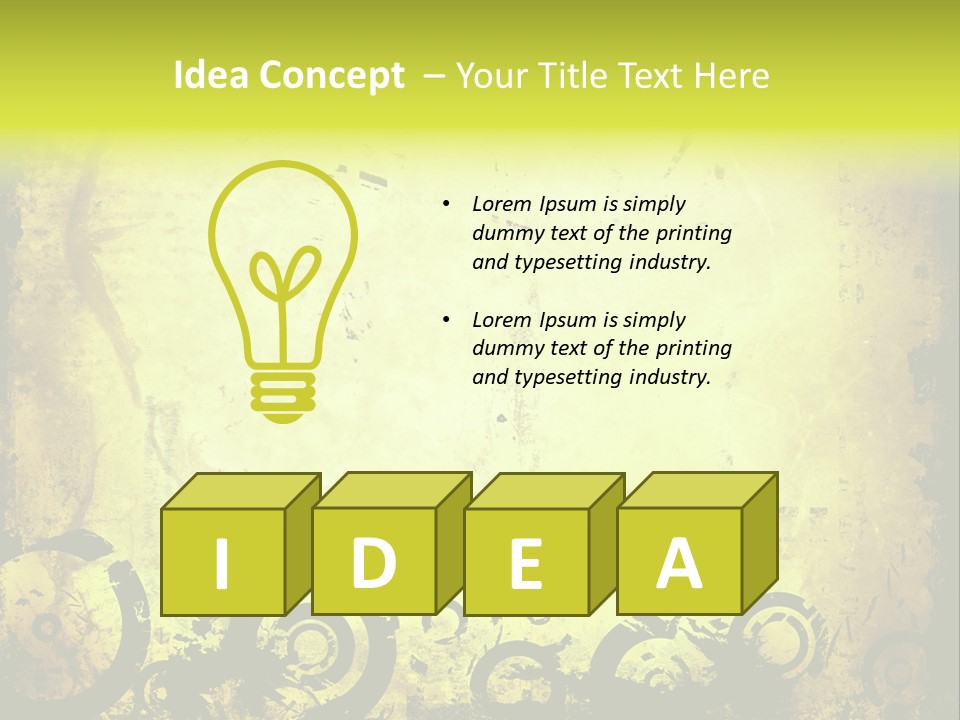 Edges Handled Damaged PowerPoint Template