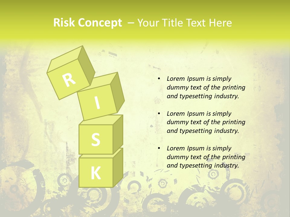 Edges Handled Damaged PowerPoint Template