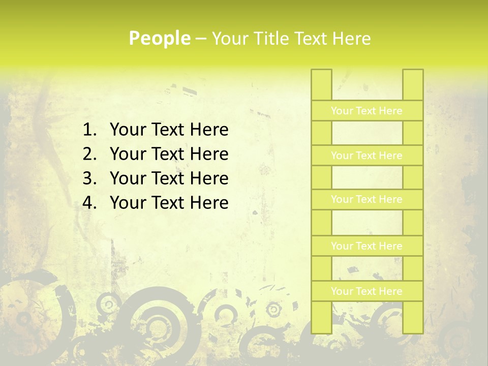 Edges Handled Damaged PowerPoint Template