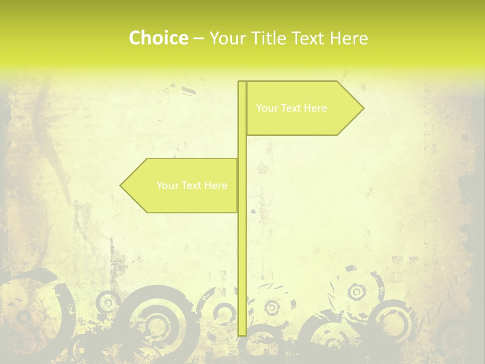 Edges Handled Damaged PowerPoint Template
