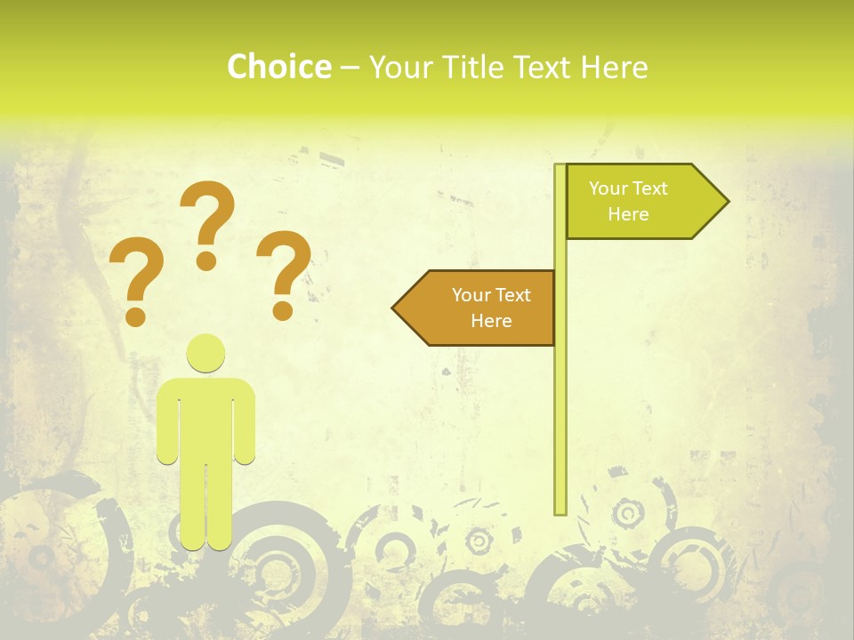 Edges Handled Damaged PowerPoint Template