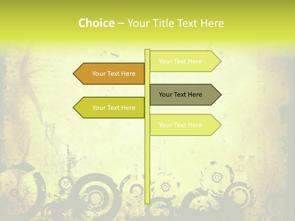 Edges Handled Damaged PowerPoint Template