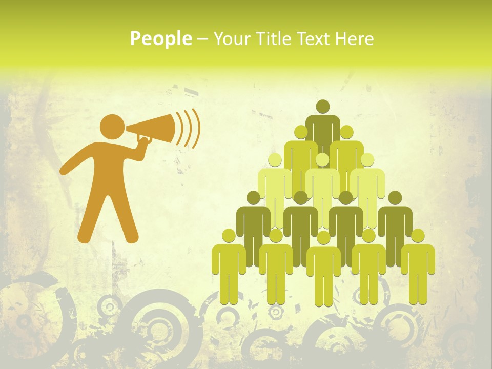 Edges Handled Damaged PowerPoint Template