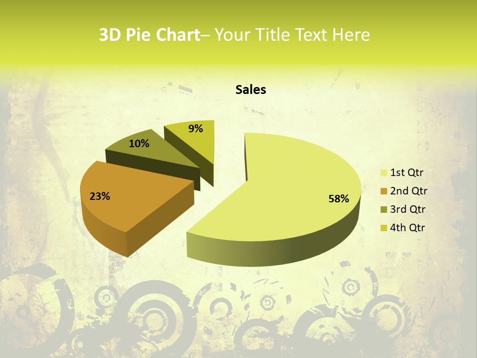 Edges Handled Damaged PowerPoint Template