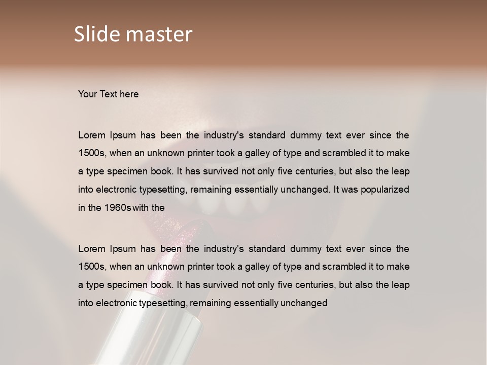 Shine Women Girl PowerPoint Template