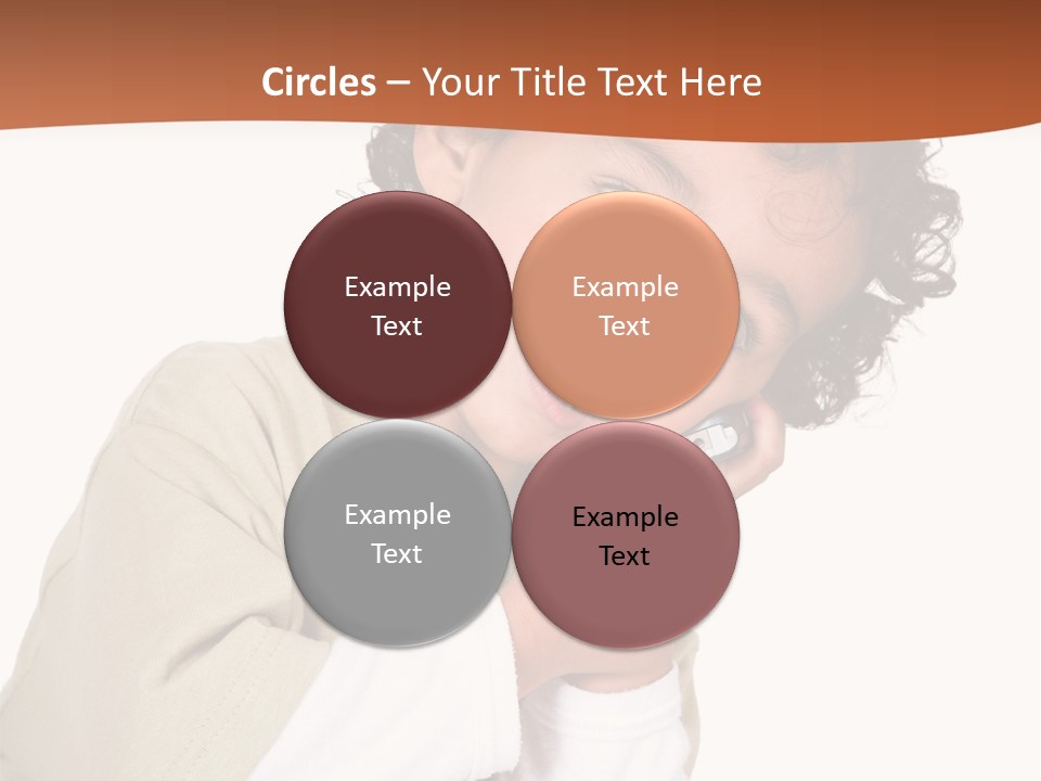 Lying Confident Toddler PowerPoint Template