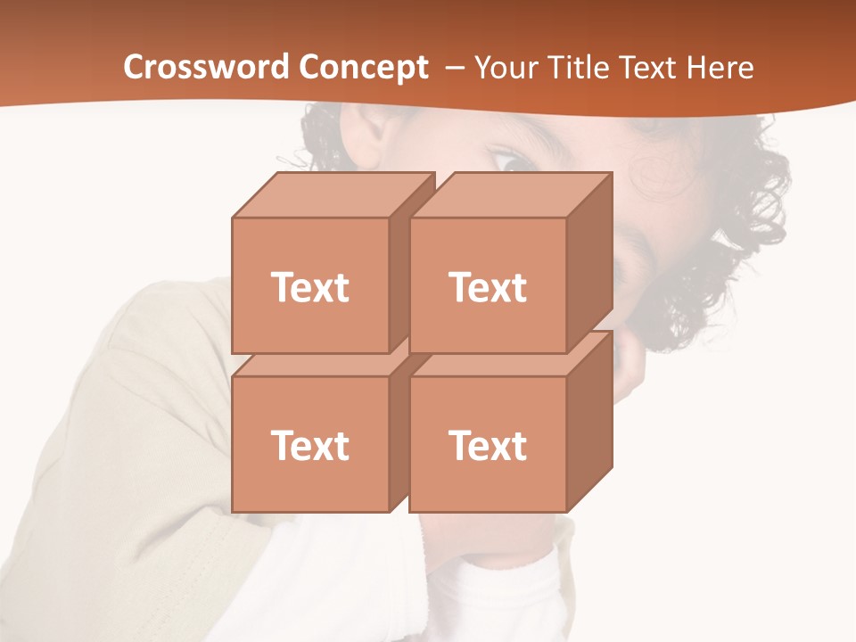 Lying Confident Toddler PowerPoint Template
