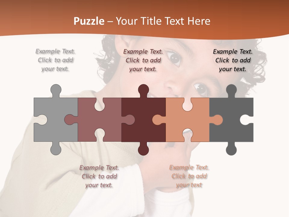 Lying Confident Toddler PowerPoint Template