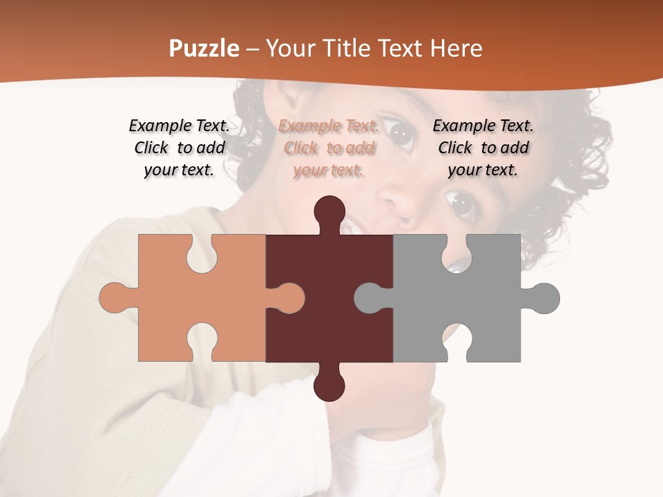 Lying Confident Toddler PowerPoint Template