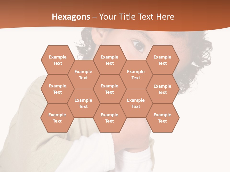 Lying Confident Toddler PowerPoint Template