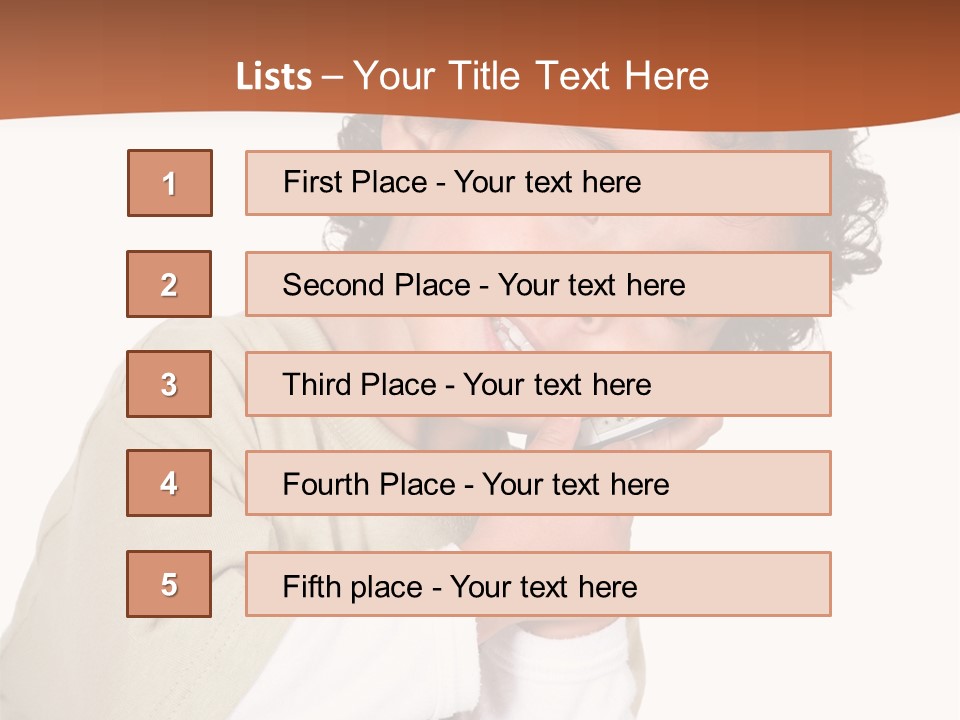 Lying Confident Toddler PowerPoint Template