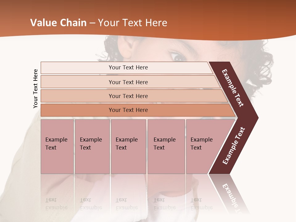 Lying Confident Toddler PowerPoint Template