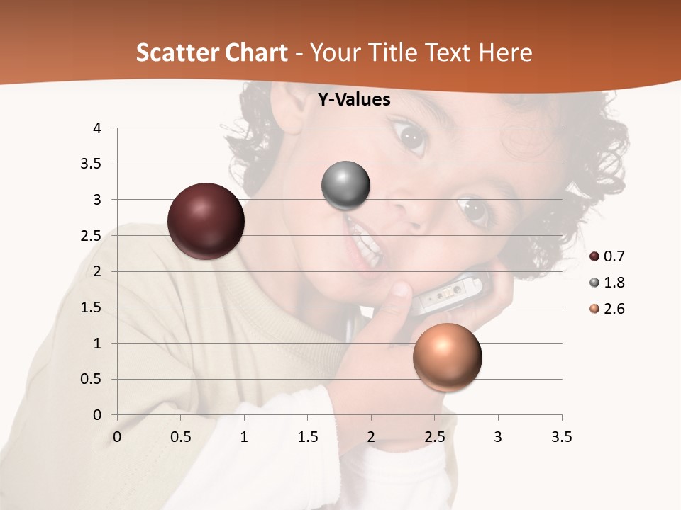 Lying Confident Toddler PowerPoint Template