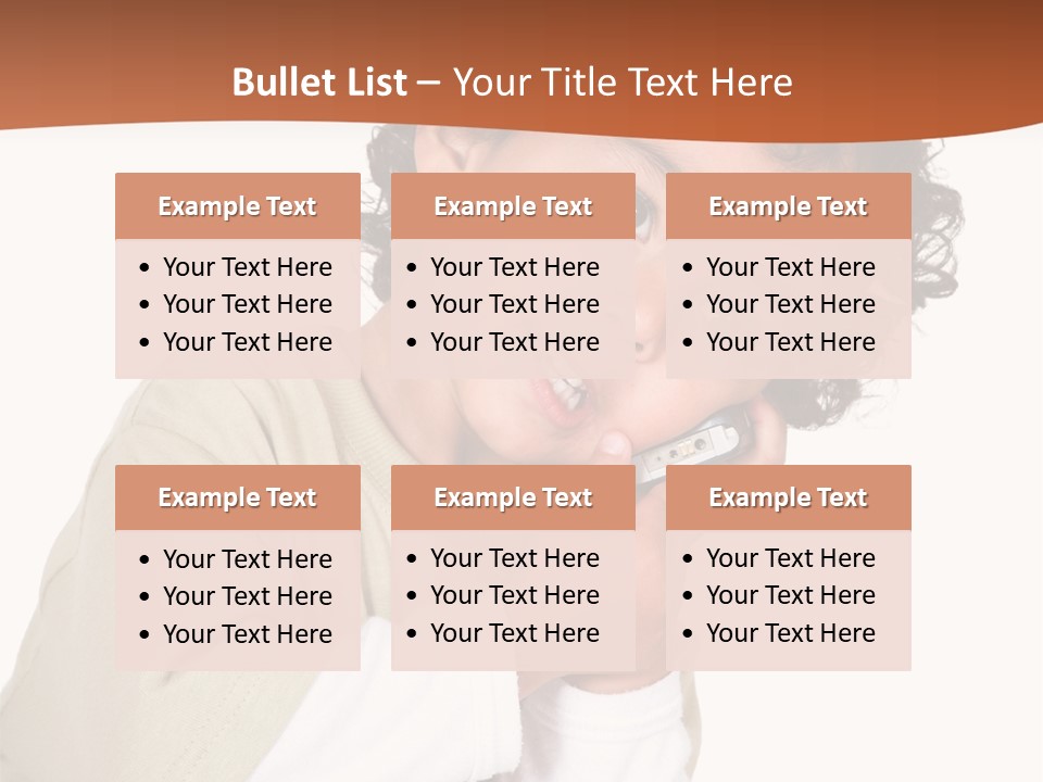 Lying Confident Toddler PowerPoint Template