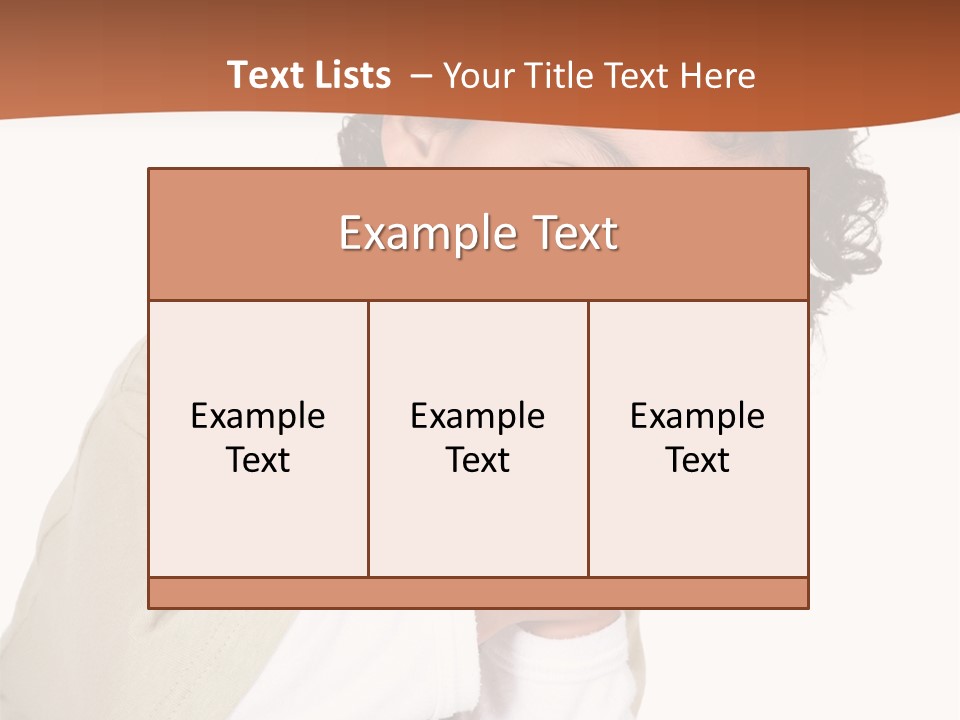 Lying Confident Toddler PowerPoint Template