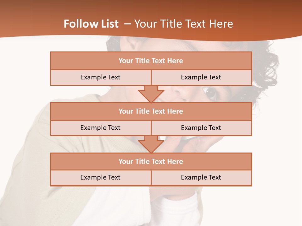 Lying Confident Toddler PowerPoint Template