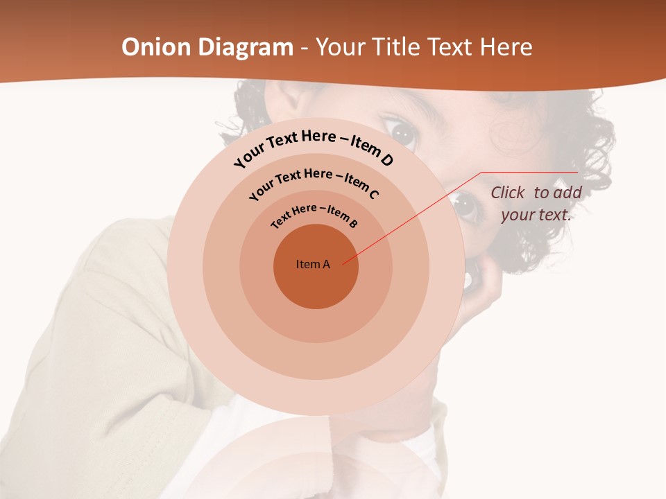 Lying Confident Toddler PowerPoint Template