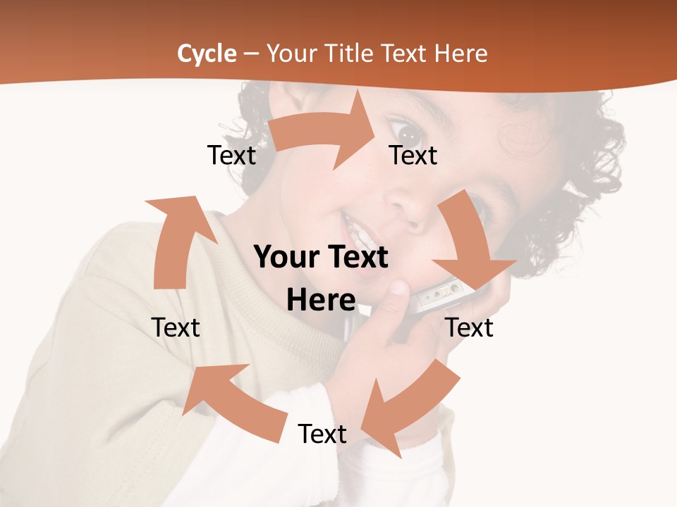 Lying Confident Toddler PowerPoint Template