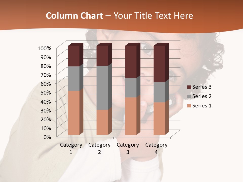Lying Confident Toddler PowerPoint Template