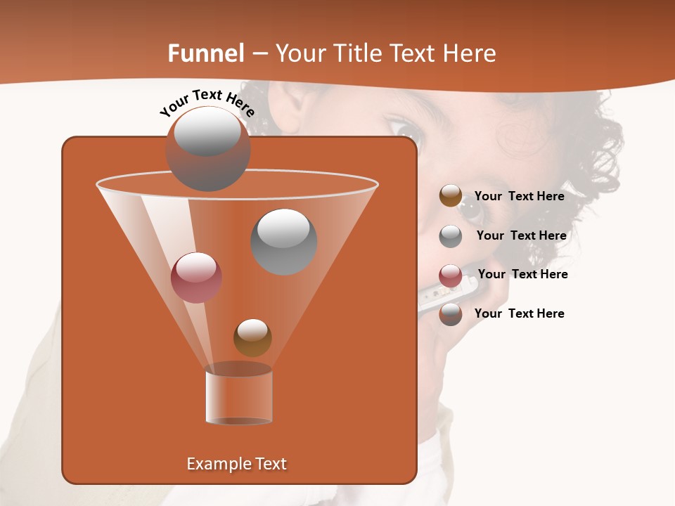 Lying Confident Toddler PowerPoint Template