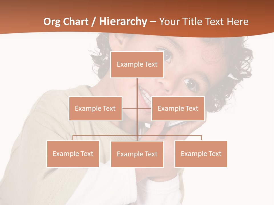 Lying Confident Toddler PowerPoint Template